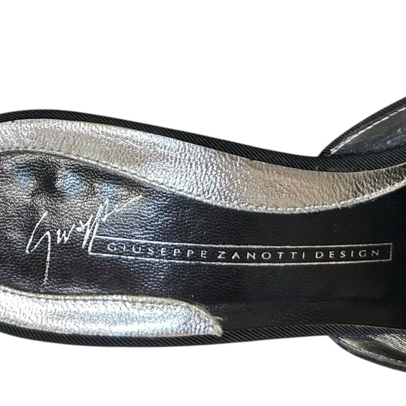 Giuseppe Zanotti, Size 39 (9 US), Black - Vintage Mule Pumps, Silver Rhinestone - Picture 13 of 15